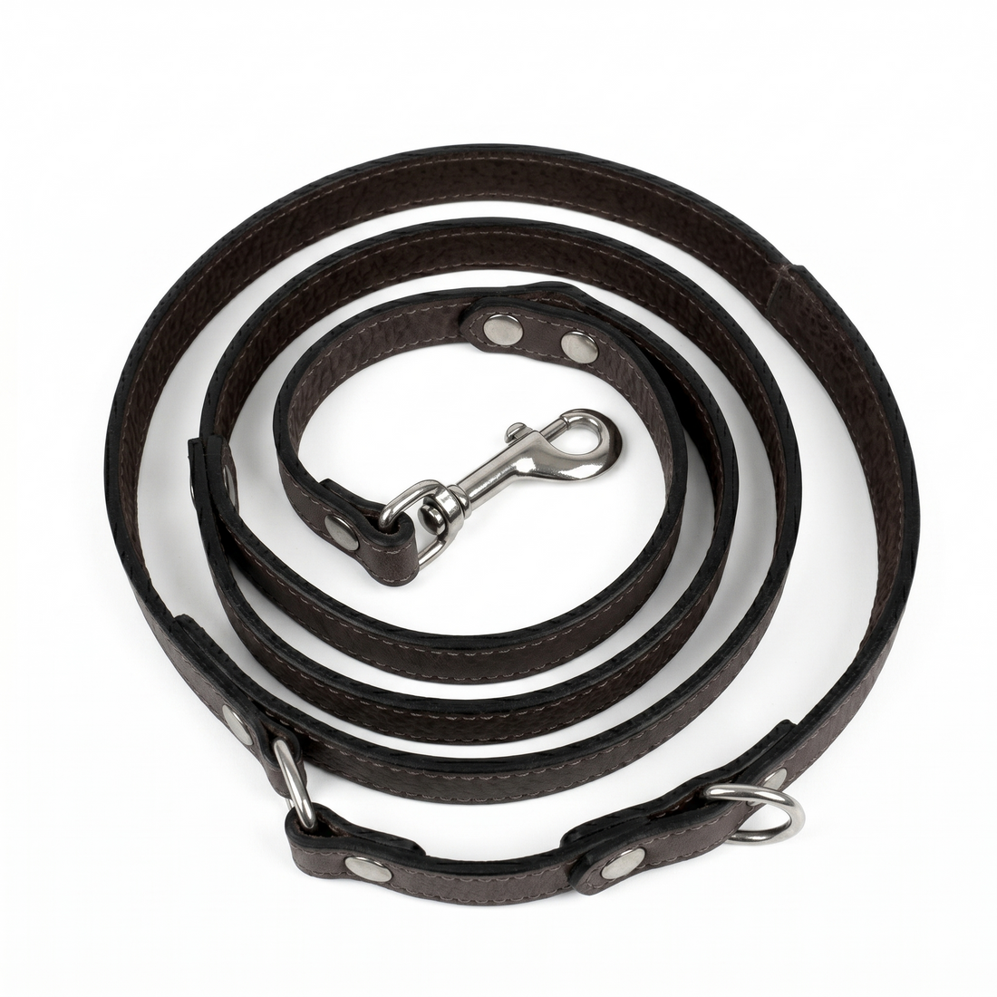 Sazzz Fearless Vintage Hundeleine Hochwertiges Leder | Braun 147x1,5cm