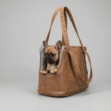 Trixie Hondentas Evelyn Kunstleer Draagtas Kleine Honden | Bruin/Grijs 40x20x30cm