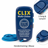 Clix Multi-Clicker 3-Tönig Hundetraining | Blau