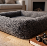 Bia Bed Fleece-Bezug Matratze Liegebett Anthrazit/Grau | 73x50cm