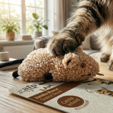 AFP Jumbo Crinkle Maus Lammwolle Katzenspielzeug mit Catnip | Sortiert