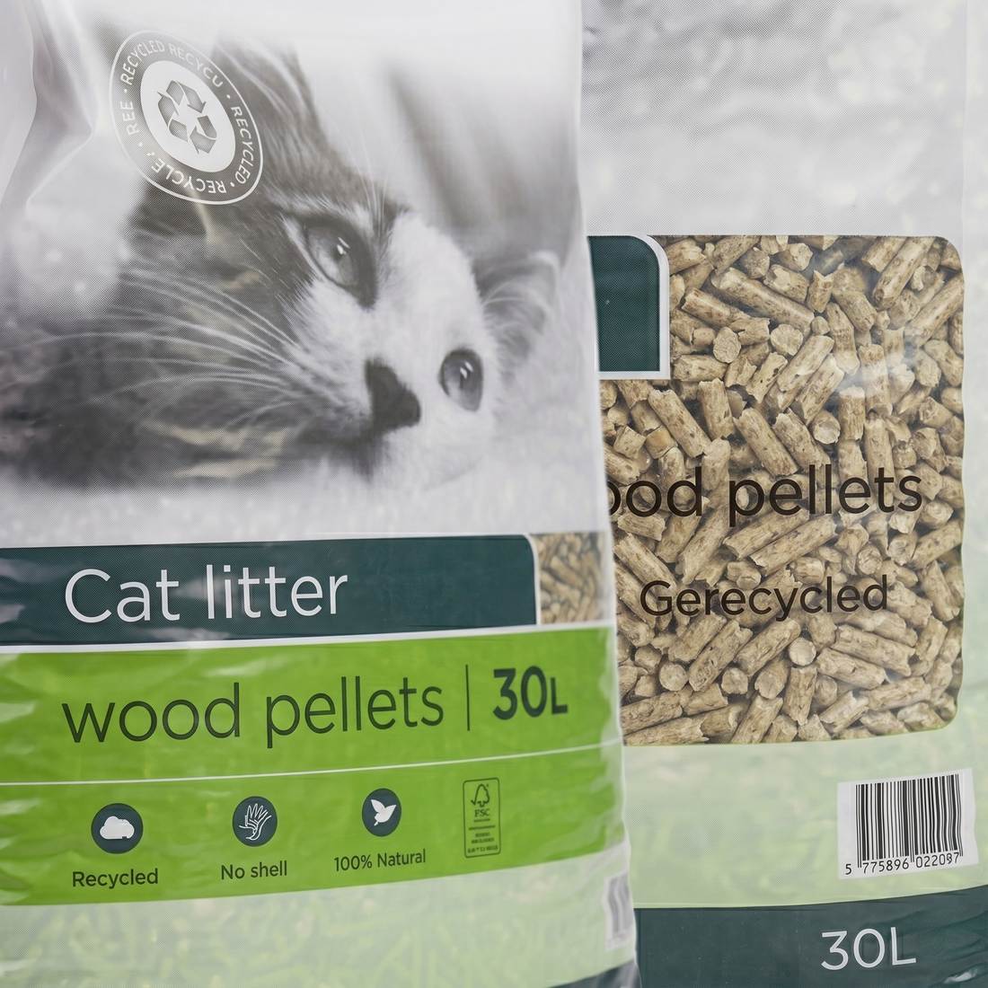 Agriselect Cat Litter Katzenstreu Holzpellets | 30 Ltr