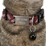 Trixie My Home Katzenhalsband mit Adressfähnchen Glöckchen & Klickverschluss | Sortiert