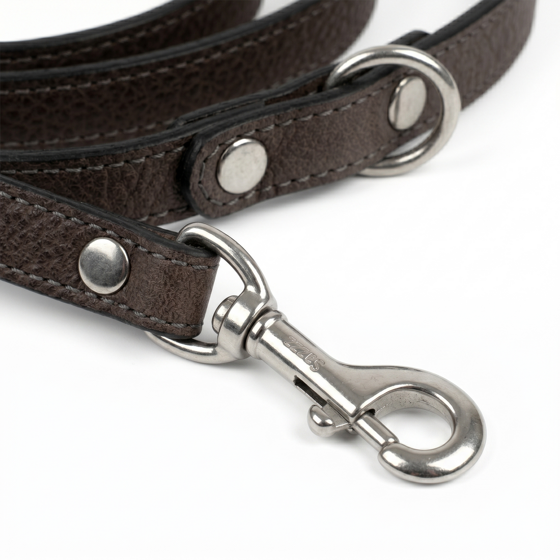 Sazzz Fearless Vintage Hundeleine Hochwertiges Leder | Braun 147x1,5cm