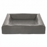 Bia Bed Hundebett Original Polyether Orthopädisch mit Erhöhtem Rand | Grau 60x50x12,5cm
