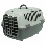 Trixie Be Eco Transportbox Capri Recycelter Kunststoff Hund | Anthrazit/Graugrün 48x32x31cm