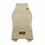 Croci Homy Celtic Hundepullover Warm & Stilvoll mit Leinenführung | Creme 25cm