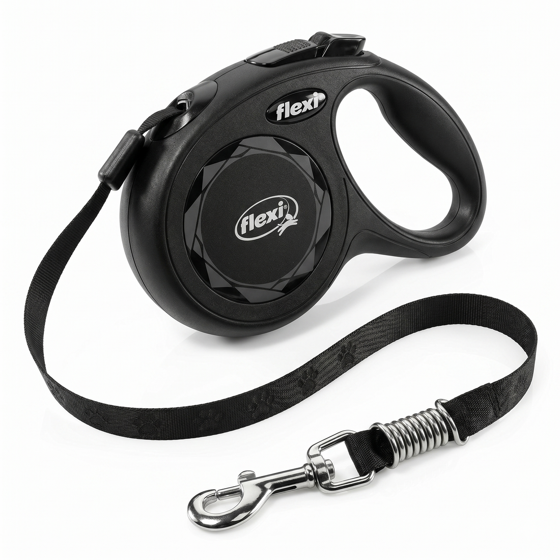 Flexi Black Design Rollijn Tape Stijlvol Rolmechanisme Hond | Zwart S 5m