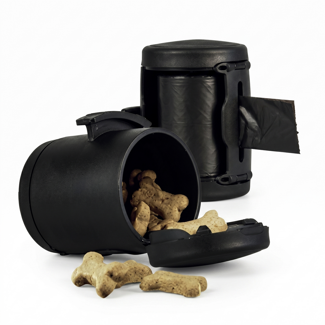 Flexi Vario Multi Box Aufbewahrungsbox für Snacks & Kotbeutel | Schwarz
