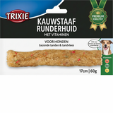 Trixie Kauwstaaf Runderhuid met Vitaminen voor Honden | 17cm 60g