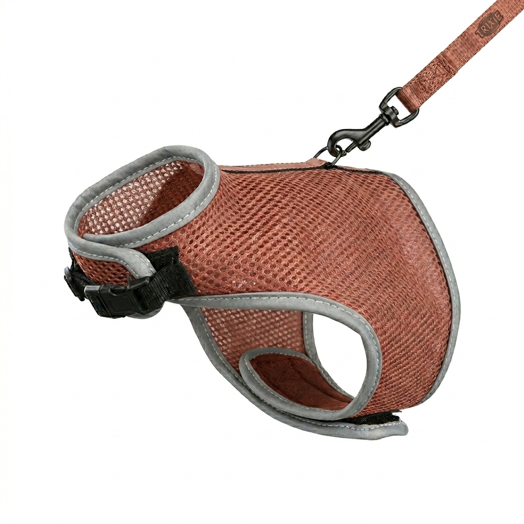 Trixie Soft Katzengeschirr Mesh mit Reflektierenden Streifen & Leine | Sortiert 24-42cm
