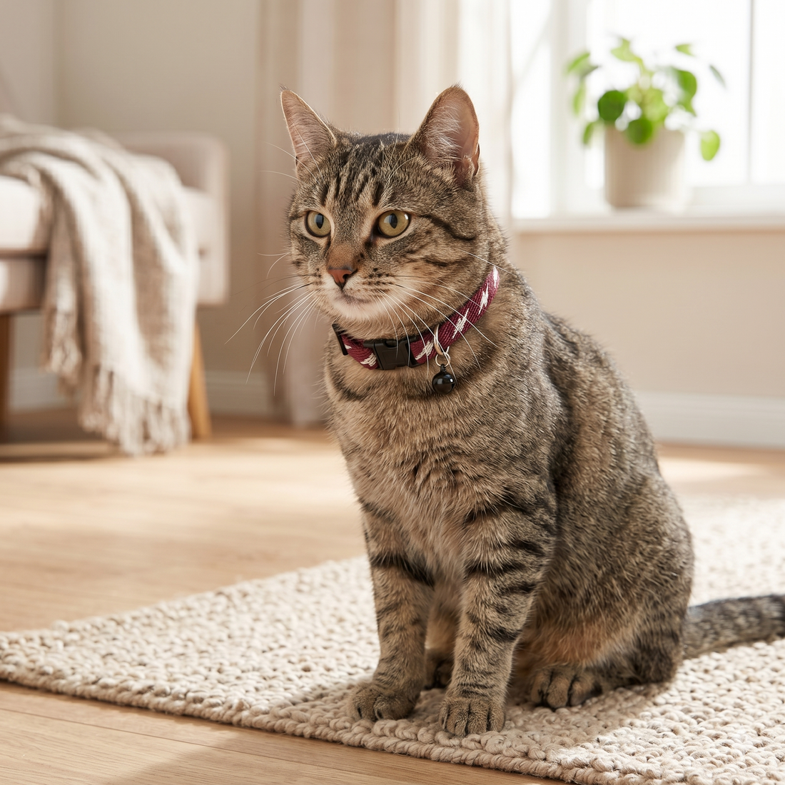 Trixie My Home Katzenhalsband mit Adressfähnchen Glöckchen & Klickverschluss | Sortiert
