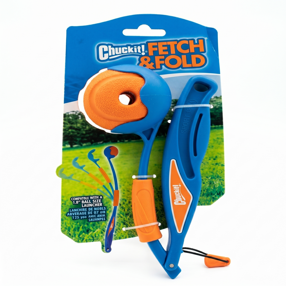 Chuckit Fetch & Fold Faltbarer Wurfstock mit Ball Hund | 63cm