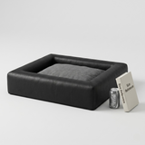 Bia Bed Hundebett Orthopädisch Druckentlastend für Gelenke | Schwarz 60x50x12,5cm