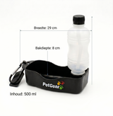 Petgear Travel Trinkflasche Wassernapf für Hunde Unterwegs | 500ml