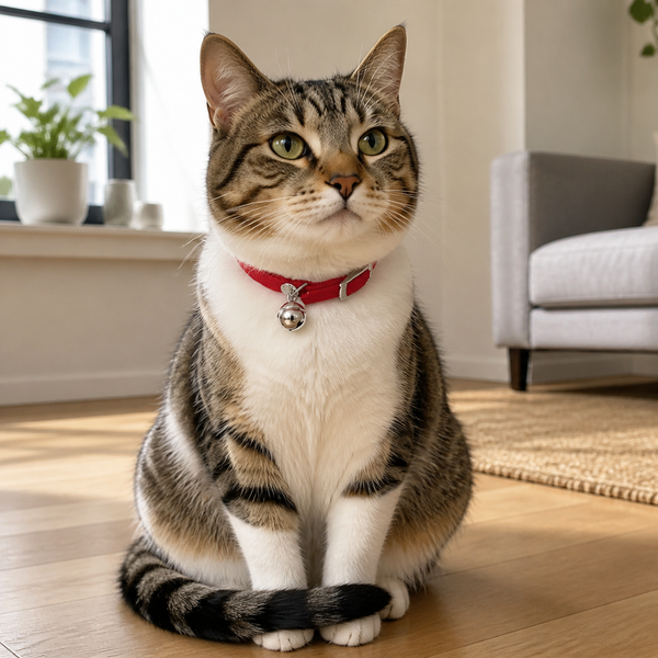 Martin Halsband Kat Elastisch Nylon Veilig met Belletje · Lifestyle / in gebruik