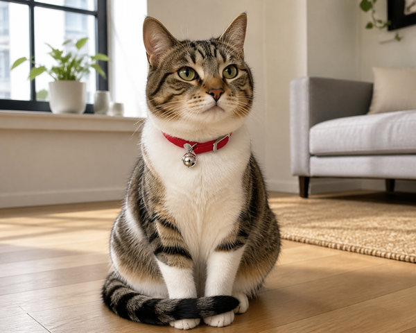 Martin Halsband Kat Elastisch Nylon Veilig met Belletje · Lifestyle / in gebruik
